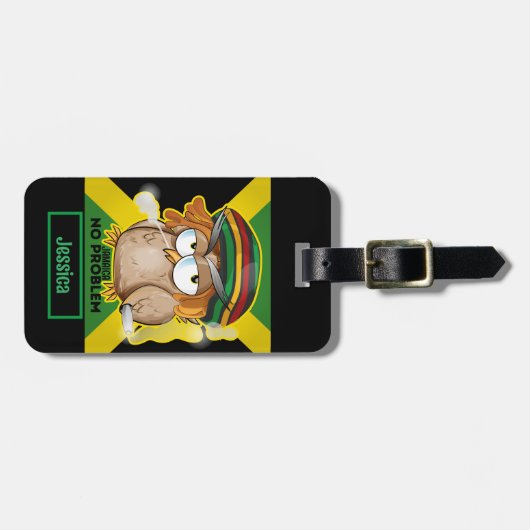 ジャマイカラスタフクロウ ラゲッジタグ (正面横)