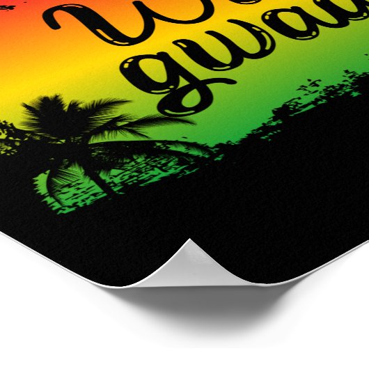 ジャマイカラスタワグワアンパトゥーフレーズ ポスター (角)