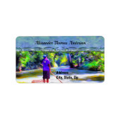 ジャマイカリバーラフトライドJ001アドレス ラベル (正面)