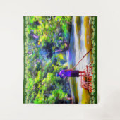 ジャマイカリバーラフトライドJ001 タペストリー (正面)