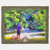 ジャマイカリバーラフトライドJ001 フリースブランケット (正面(横))