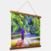 ジャマイカリバーラフトライドJ001 吊り下げ型タペストリー (傾斜あり)