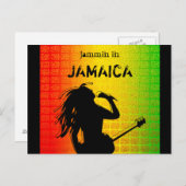 ジャマイカレゲエラスタマンラスタはがき ポストカード (正面/裏面)