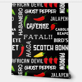 ジャマイカレストランスパイシー唐辛子パターン 壁紙