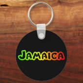 ジャマイカレッドグリーン金ゴールド キーホルダー (正面)