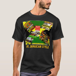 ジャマイカンスタイルLOVE。ダークTシャツベーシックデザイン Tシャツ