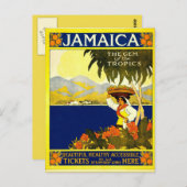 ジャマイカヴィンテージスタイル葉書 ポストカード (正面/裏面)