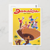 ジャマイカヴィンテージ旅行はがき ポストカード (正面/裏面)