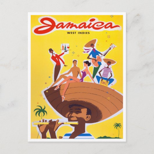 ジャマイカヴィンテージ旅行はがき ポストカード (正面)