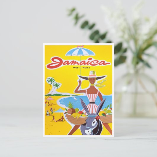 ジャマイカヴィンテージ旅行はがき ポストカード (スタンド正面)