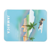 ジャマイカヴィンテージ旅行ポスター マグネット (横)