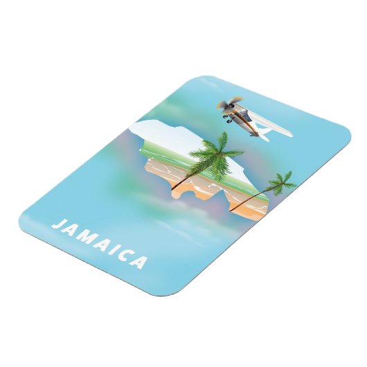 ジャマイカヴィンテージ旅行ポスター マグネット (左側)