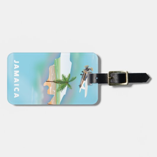 ジャマイカヴィンテージ旅行ポスター ラゲッジタグ (正面横)
