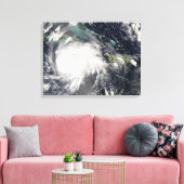 ジャマイカ上空のハリケーン・グスタフ2 キャンバスプリント (インサイチュ (リビング))