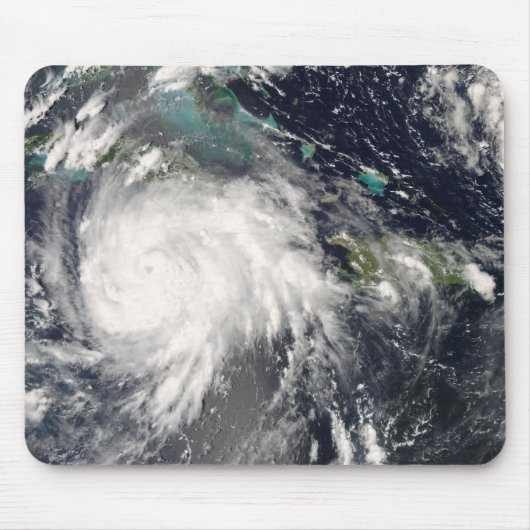 ジャマイカ上空のハリケーン・グスタフ2 マウスパッド (正面)