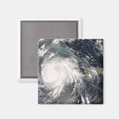 ジャマイカ上空のハリケーン・グスタフ2 マグネット (正面/裏面)