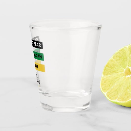 ジャマイカ人がガラスを撃たれるのを恐れない ショットグラス (右)