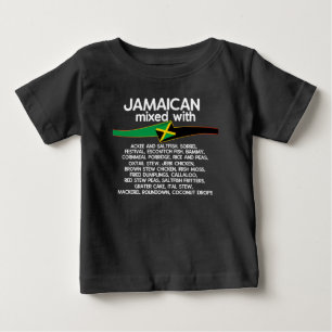ジャマイカ人がジャマイカグループの誇りを持った試合に混ざる ベビーTシャツ