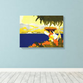 ジャマイカ人女性 キャンバスプリント (インサイチュ (ウッドフロア))