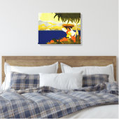 ジャマイカ人女性 キャンバスプリント (インサイチュ (寝室))