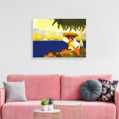 ジャマイカ人女性 キャンバスプリント (インサイチュ (リビング))