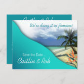 ジャマイカ保存日(エメラルドウォーター) 案内ポストカード (正面/裏面)