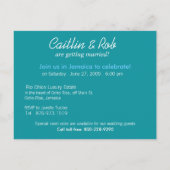 ジャマイカ保存日(エメラルドウォーター) 案内ポストカード (裏面)