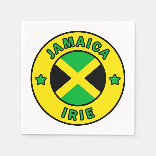 ジャマイカ入江 スタンダードカクテルナプキン (正面)