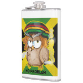 ジャマイカ問題なしおもしろい喫煙ラスタフクロウ フラスク (左)