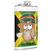 ジャマイカ問題なしおもしろい喫煙ラスタフクロウ フラスク (右)