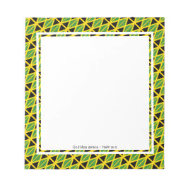 ジャマイカ国旗と愛国的ジャマイカパーソナライズされた ノートパッド