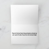 ジャマイカ国旗のクリスマスカード シーズンカード (内部)