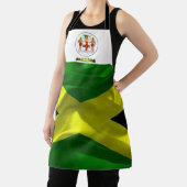 ジャマイカ国旗のコートの武器 エプロン (インサイチュ)