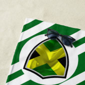 ジャマイカ国旗のビーチタオル ビーチタオル (インサイチュ)