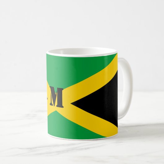 ジャマイカ国旗のマグ コーヒーマグカップ (正面右)