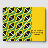 ジャマイカ国旗の国カスタマイズ際的なイエロージャマイカ ゲストブック (裏面)