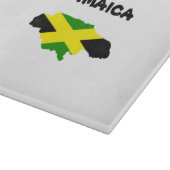 ジャマイカ国旗の地図に刻印されたカッティングボード カッティングボード (角)
