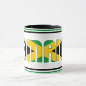 ジャマイカ国旗の愛国的なコーヒー マグカップ (中央)