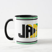 ジャマイカ国旗の愛国的なコーヒー マグカップ (左)
