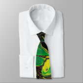 ジャマイカ国旗の抽象芸術アクリル ネクタイ (タイ)