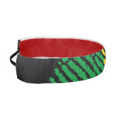 ジャマイカ国旗の指紋 アスレチックヘッドバンド (左)