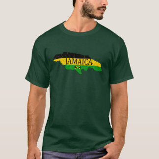 ジャマイカ国旗の色アートTシャツ Tシャツ