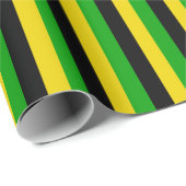 ジャマイカ国旗の色ストライプの ラッピングペーパー (ロールコーナー)