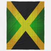 ジャマイカ国旗の色デザイナーブランケット フリースブランケット (正面)