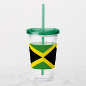 ジャマイカ国旗を持つ愛国的なアクリルタンブラー アクリルタンブラー (右)