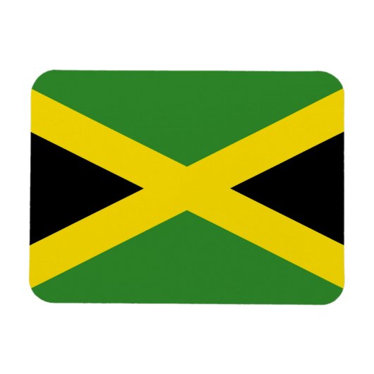 ジャマイカ国旗を持つ愛国的な柔軟な磁石 マグネット (横)