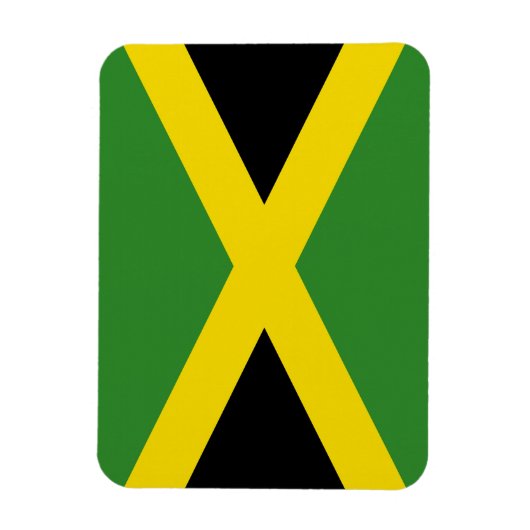 ジャマイカ国旗を持つ愛国的な柔軟な磁石 マグネット (縦)