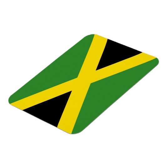 ジャマイカ国旗を持つ愛国的な柔軟な磁石 マグネット (左側)