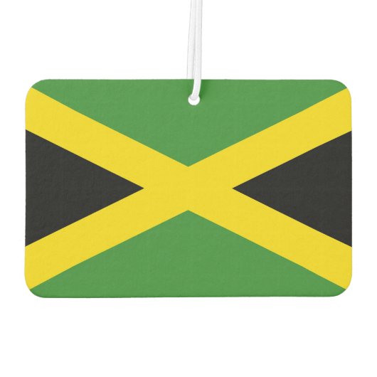 ジャマイカ国旗を掲げたカーエアーフレッシュ カーエアーフレッシュナー (裏面)
