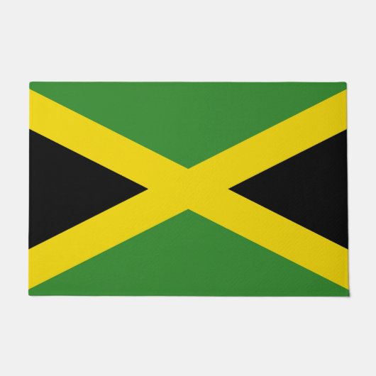 ジャマイカ国旗を掲げたドアマット ドアマット (正面)